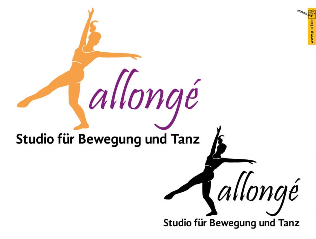 Allongé ist ein Logo für ein berliner Tanzstudio